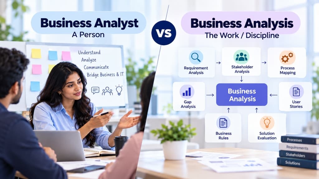 Business Analyst vs Business Analysis: What Is the Difference?